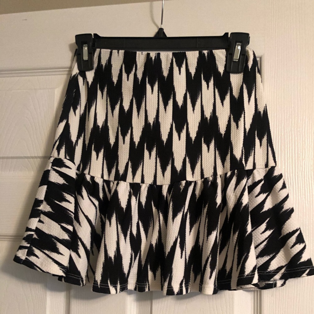 Black And White Skirt